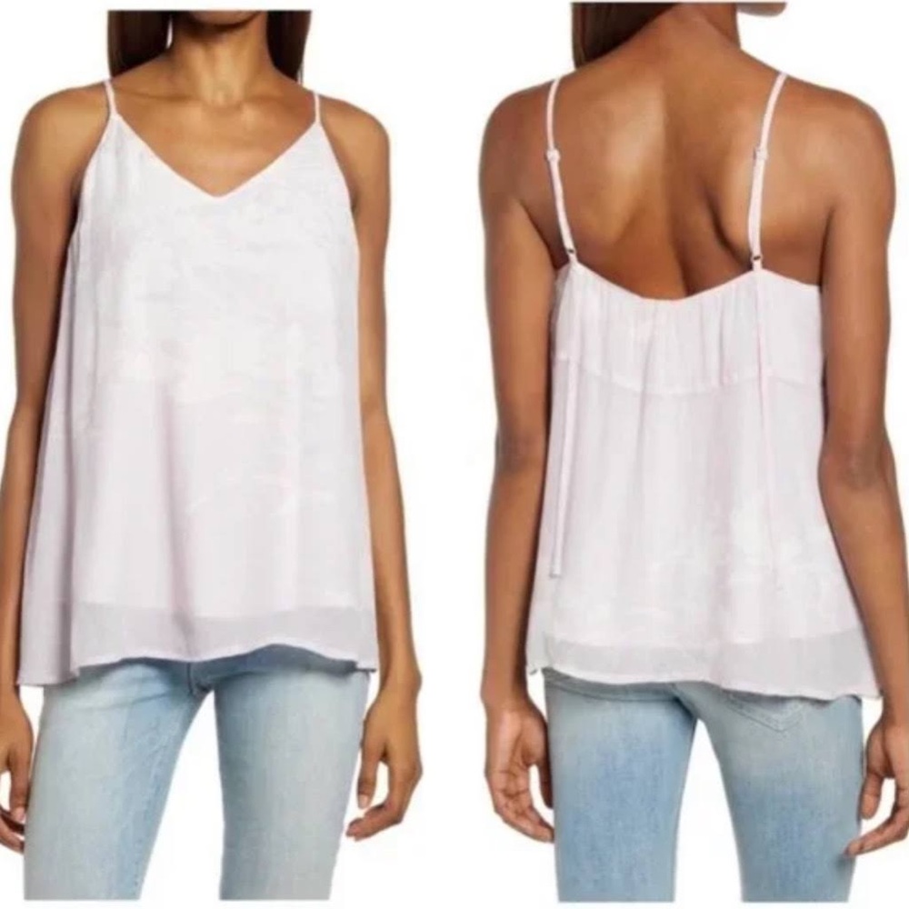 All Saints Size 6 Ally Futurae Tank Top Purple White Floral New NWT